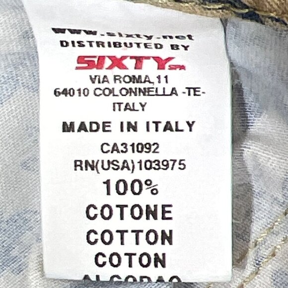 VINTAGE MISS SIXTY Dirty Denim Full Skirt Blue Floral Bird Pattern Sz S EUC - Picture 6 of 6